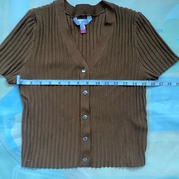 No Boundaries Juniors' Size M Sweater Skirt Set, 2-Piece Short Sleeve Never Worn - Picture 4 of 11